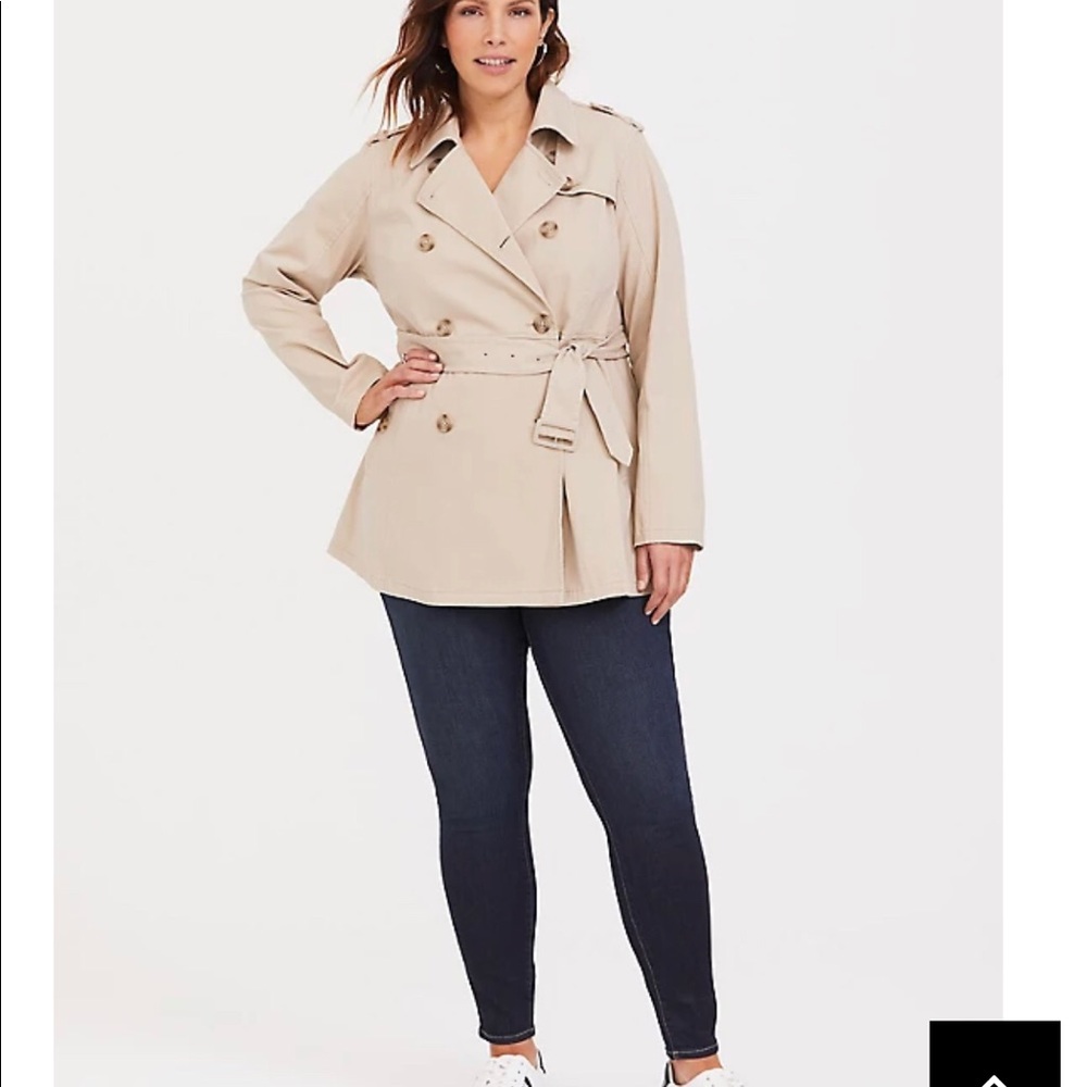 Torrid trench coat size 0